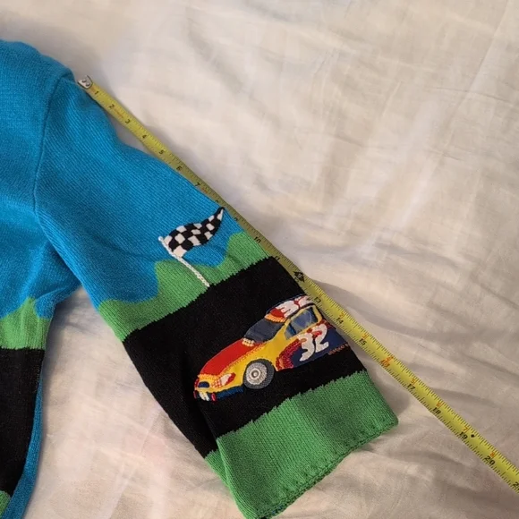 Vintage Michael Simon Blue Knit Cardigan - Picture 8 of 15